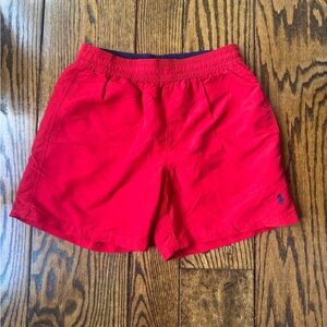 Ralph Lauren Men's Bright Red Swim Trunks